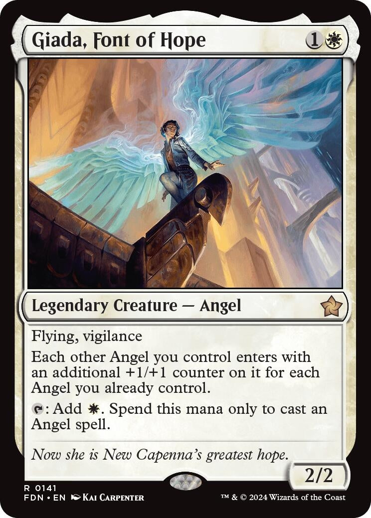 Image for Giada, Font of Hope (141) [Foundations] - Magic: The Gathering