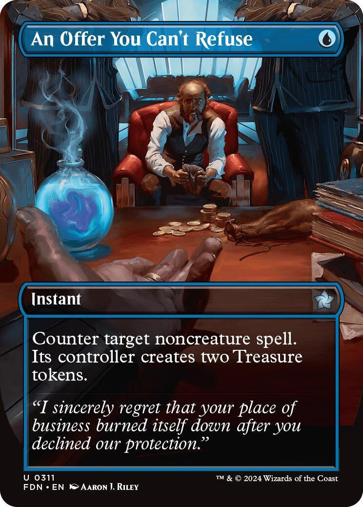 Image for An Offer You Can't Refuse (Borderless) (311) [Foundations] - Magic: The Gathering