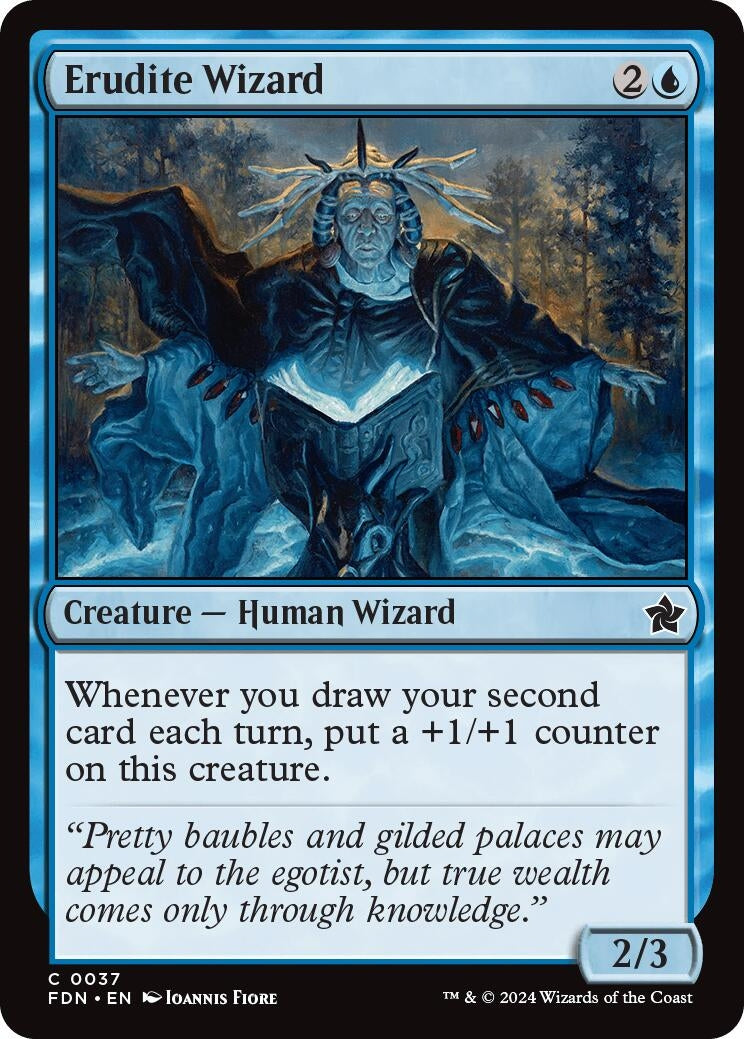 Image for Erudite Wizard (37) [Foundations] - Magic: The Gathering
