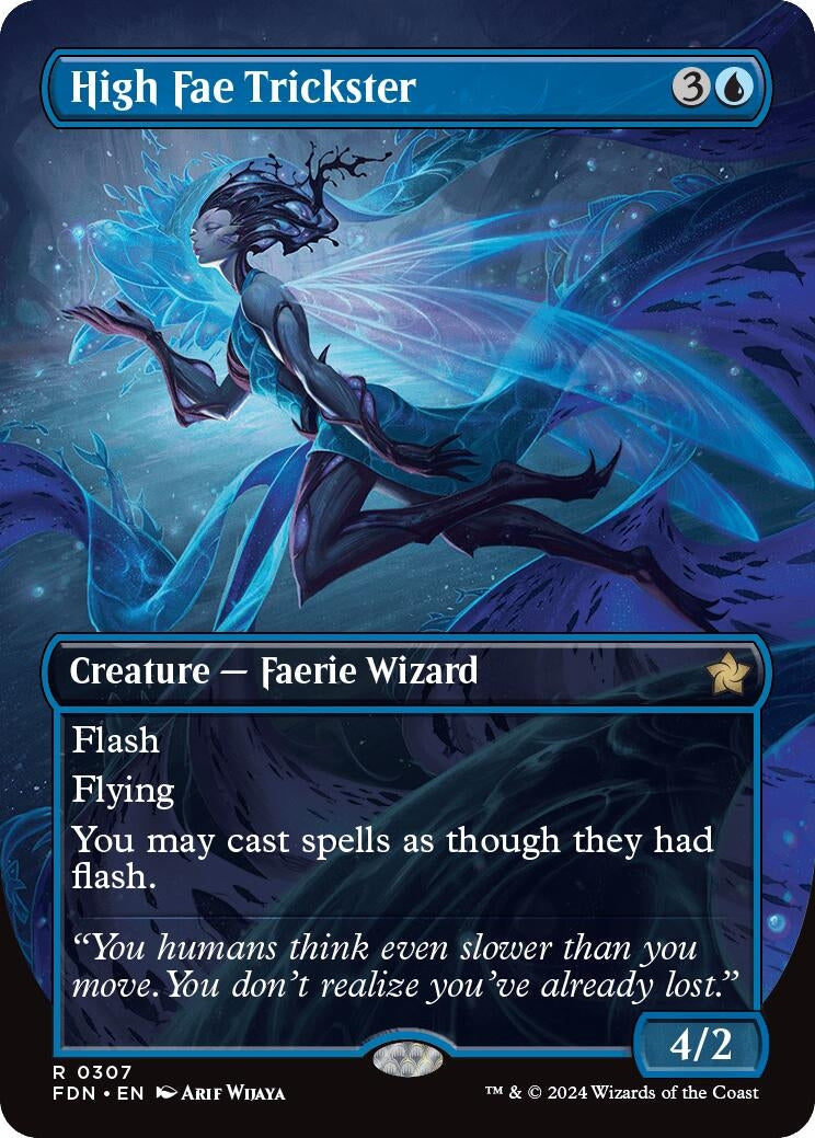 Image for High Fae Trickster (Borderless) (307) [Foundations] - Magic: The Gathering