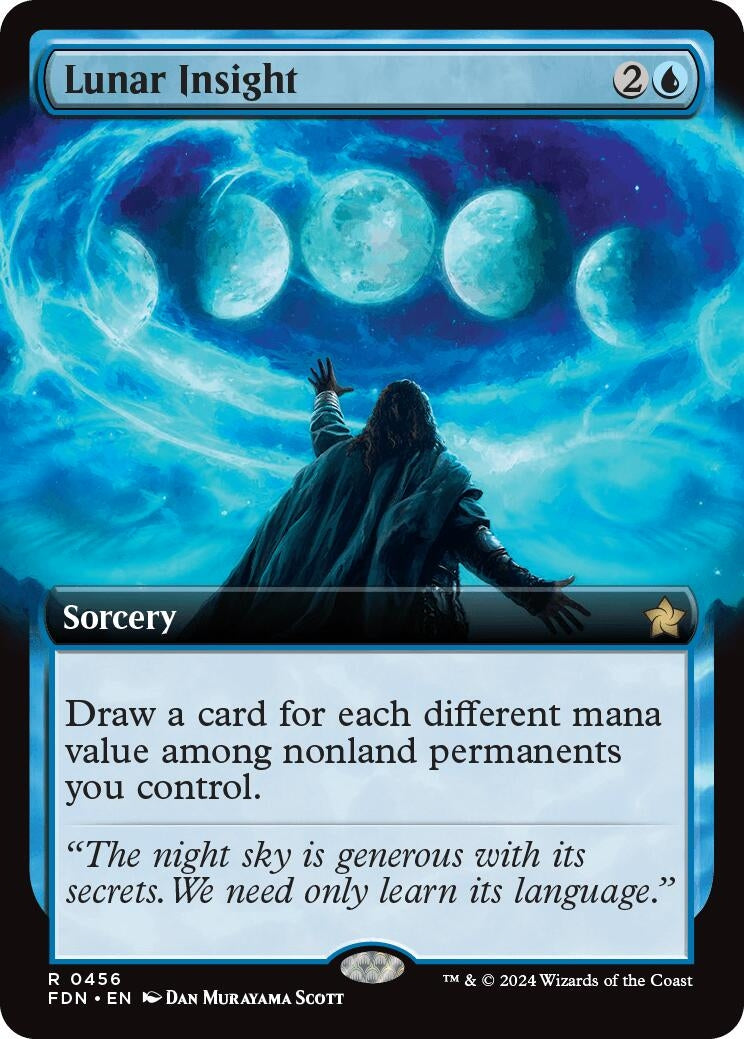 Image for Lunar Insight (Extended Art) (456) [Foundations] - Magic: The Gathering