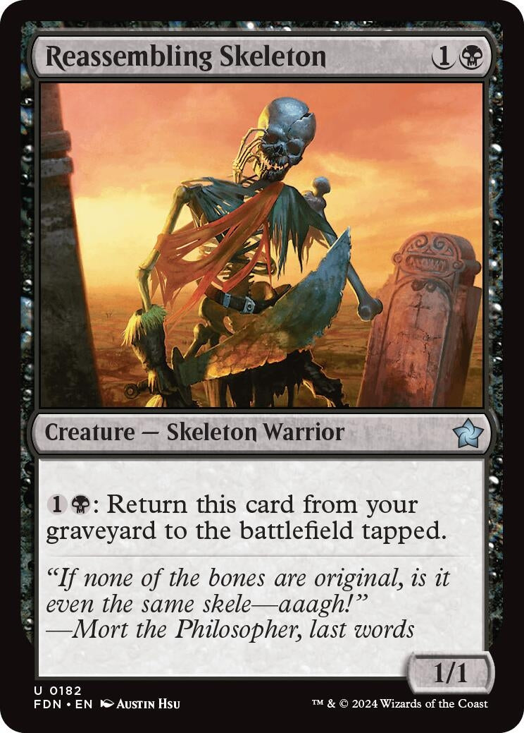 Image for Reassembling Skeleton (182) [Foundations] - Magic: The Gathering