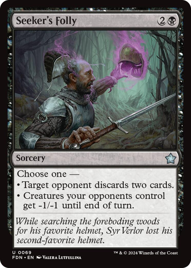 Image for Seeker's Folly (69) [Foundations] - Magic: The Gathering