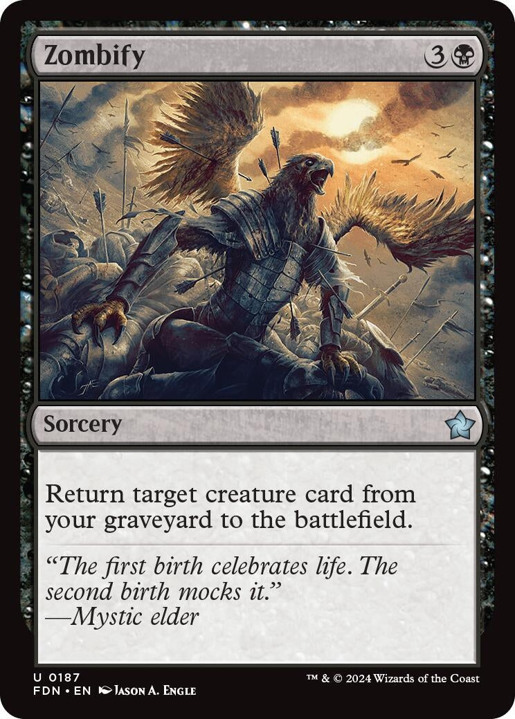 Image for Zombify (187) [Foundations] - Magic: The Gathering