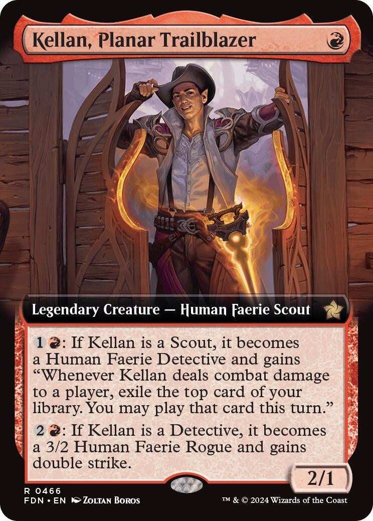 Image for Kellan, Planar Trailblazer (Extended Art) (466) [Foundations] - Magic: The Gathering