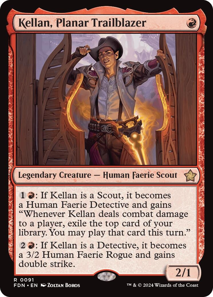 Image for Kellan, Planar Trailblazer (91) [Foundations] - Magic: The Gathering