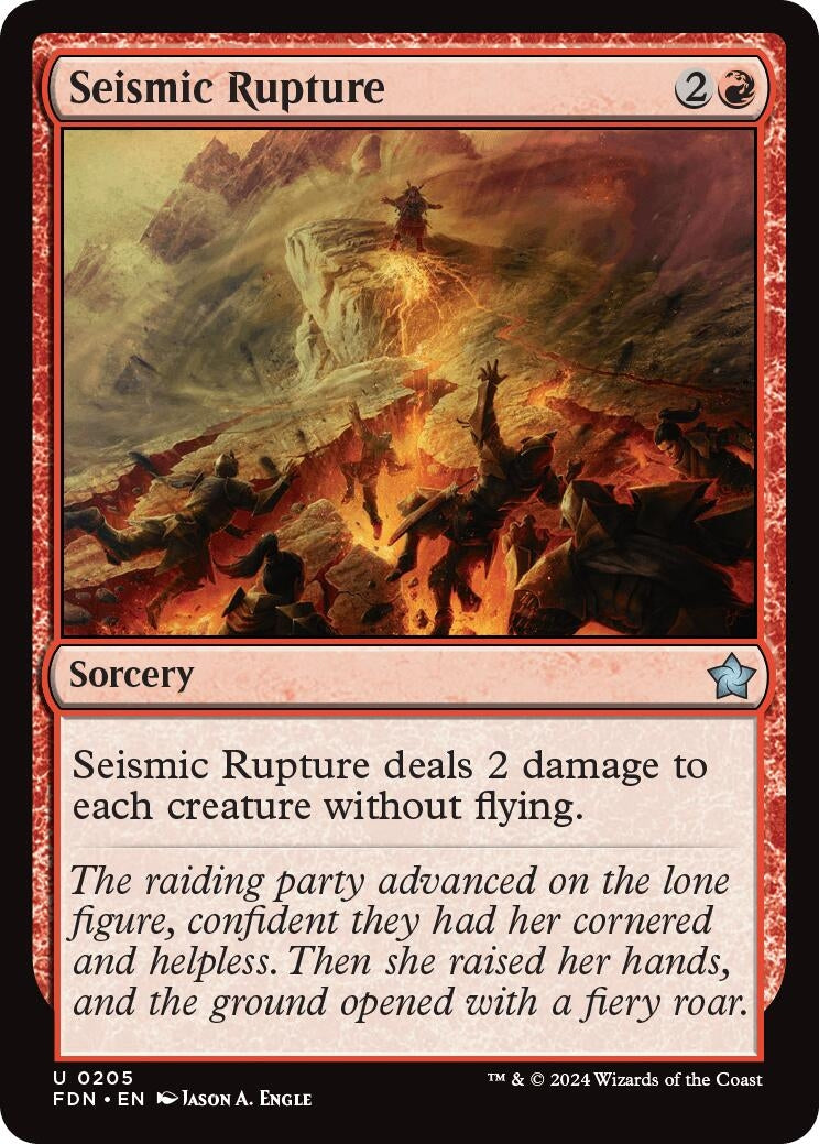 Image for Seismic Rupture (205) [Foundations] - Magic: The Gathering