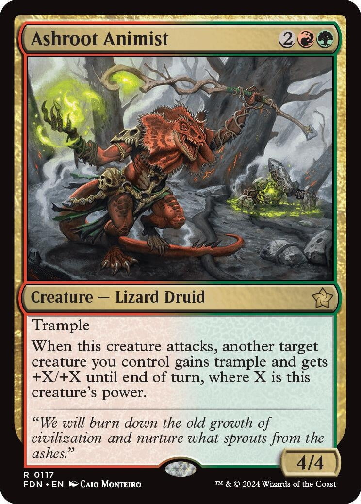 Image for Ashroot Animist (117) [Foundations] - Magic: The Gathering