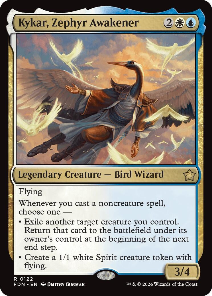 Image for Kykar, Zephyr Awakener (122) [Foundations] - Magic: The Gathering
