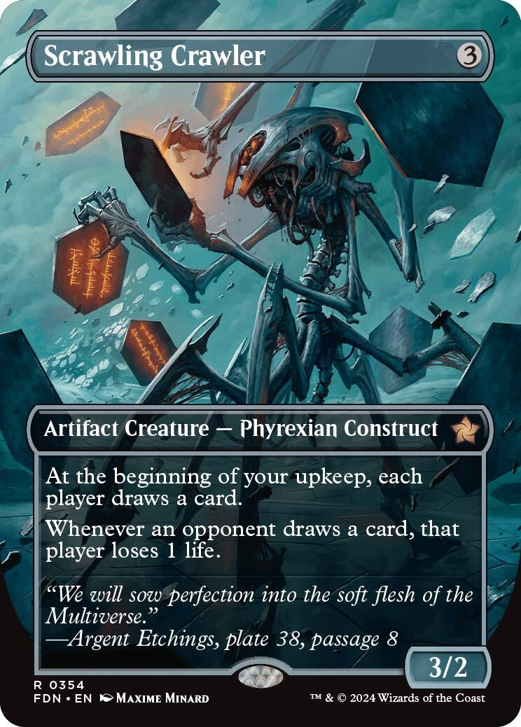 Image for Scrawling Crawler (Borderless) (354) [Foundations] - Magic: The Gathering