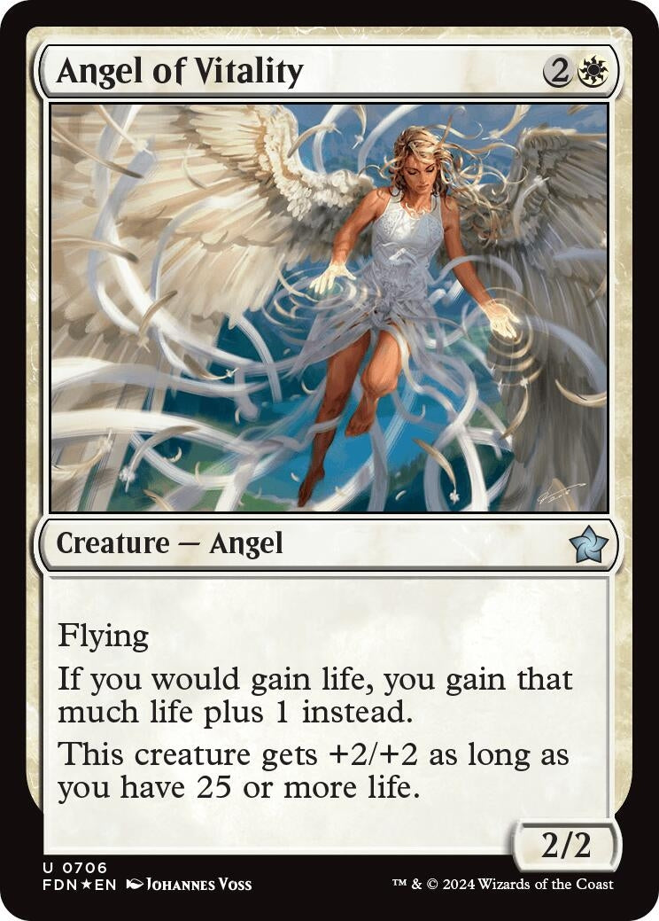 Image for Angel of Vitality (706) [Foundations] - Magic: The Gathering