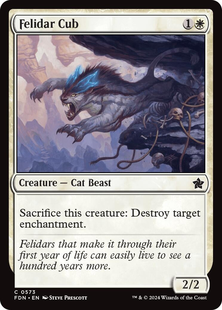 Image for Felidar Cub (573) [Foundations] - Magic: The Gathering