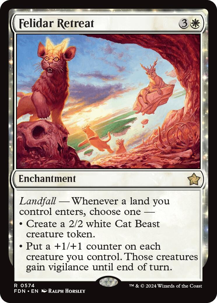 Image for Felidar Retreat (574) [Foundations] - Magic: The Gathering