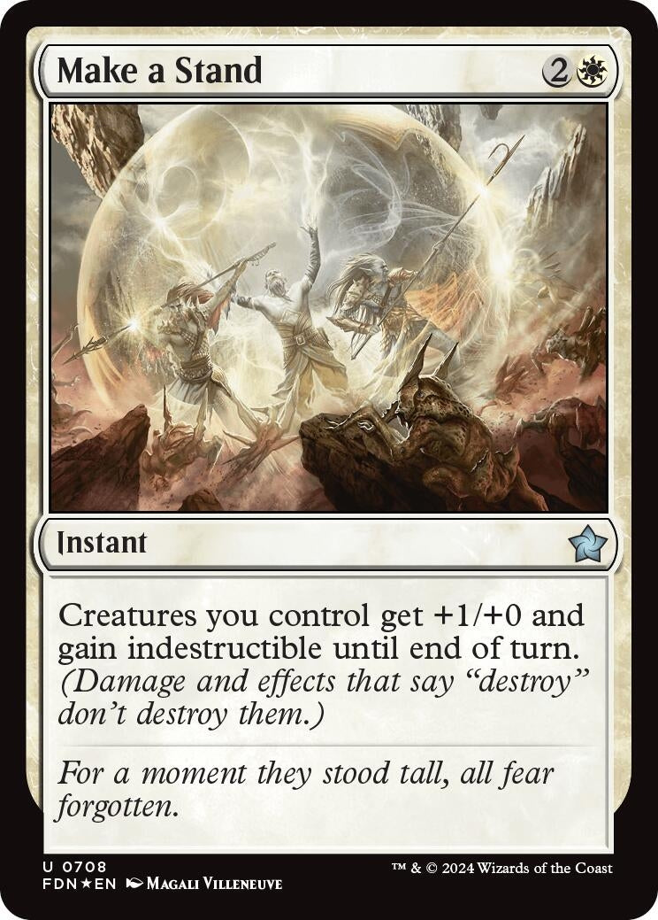 Image for Make a Stand (708) [Foundations] - Magic: The Gathering