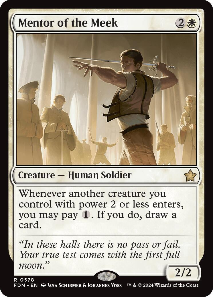 Image for Mentor of the Meek (578) [Foundations] - Magic: The Gathering