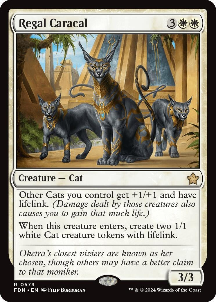 Image for Regal Caracal (579) [Foundations] - Magic: The Gathering