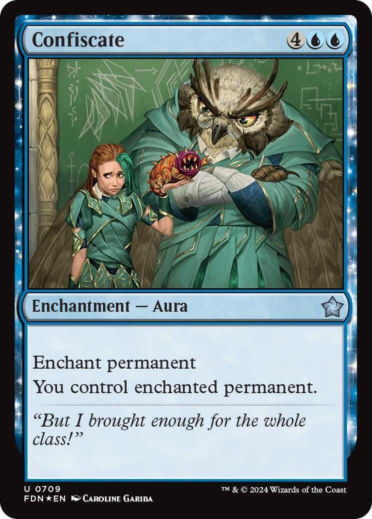 Image for Confiscate (709) [Foundations] - Magic: The Gathering