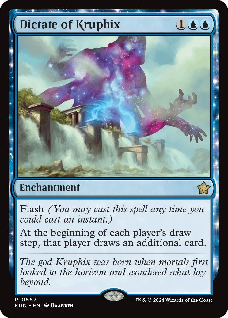 Image for Dictate of Kruphix (587) [Foundations] - Magic: The Gathering