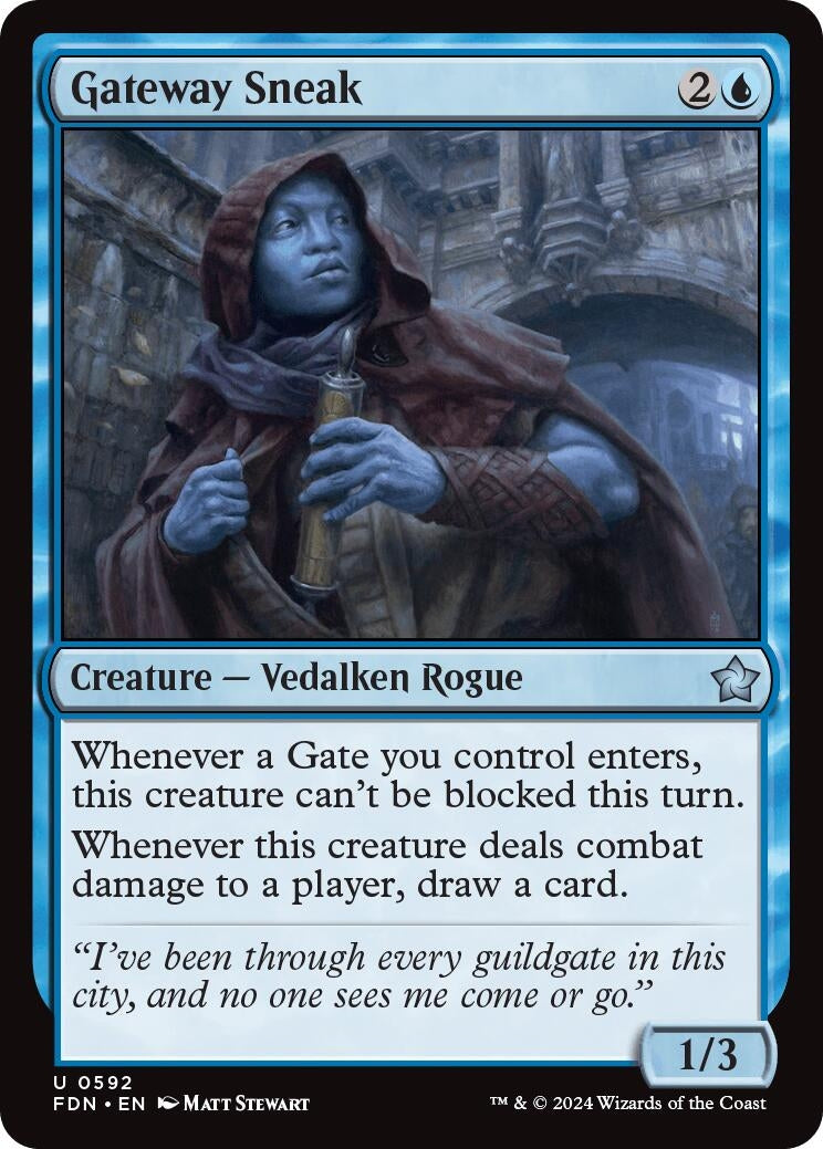 Image for Gateway Sneak (592) [Foundations] - Magic: The Gathering