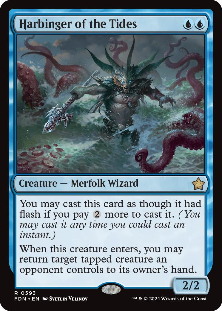 Image for Harbinger of the Tides (593) [Foundations] - Magic: The Gathering