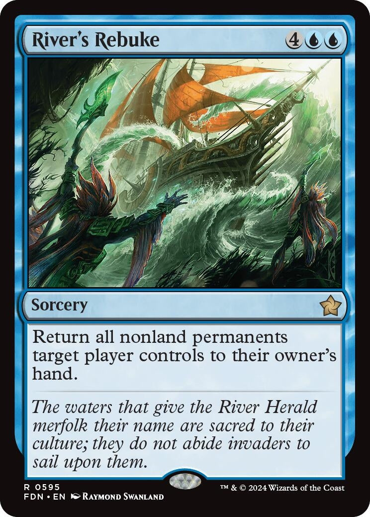 Image for River's Rebuke (595) [Foundations] - Magic: The Gathering