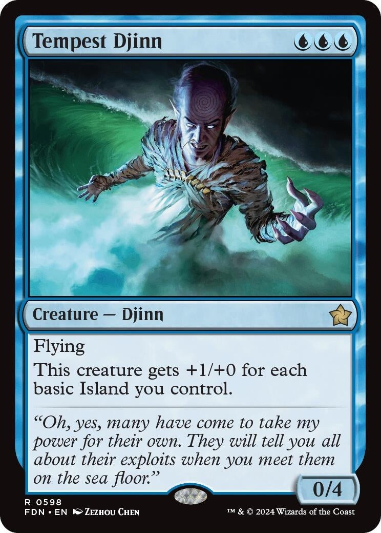 Image for Tempest Djinn (598) [Foundations] - Magic: The Gathering