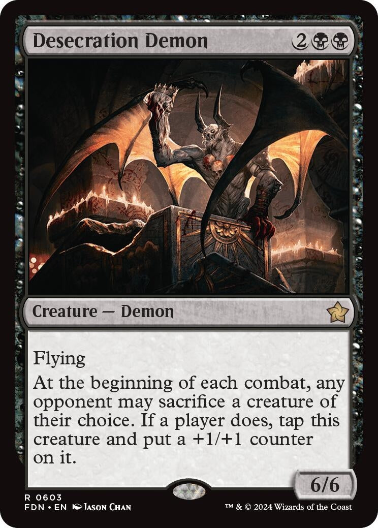 Image for Desecration Demon (603) [Foundations] - Magic: The Gathering