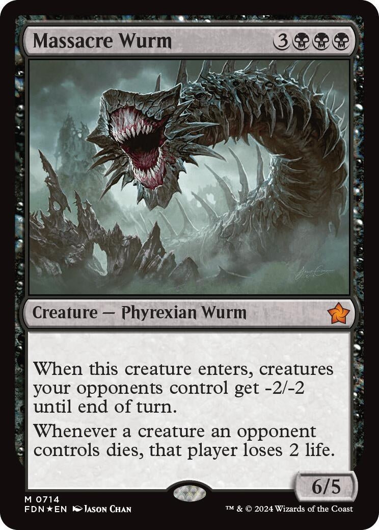 Image for Massacre Wurm (714) [Foundations] - Magic: The Gathering