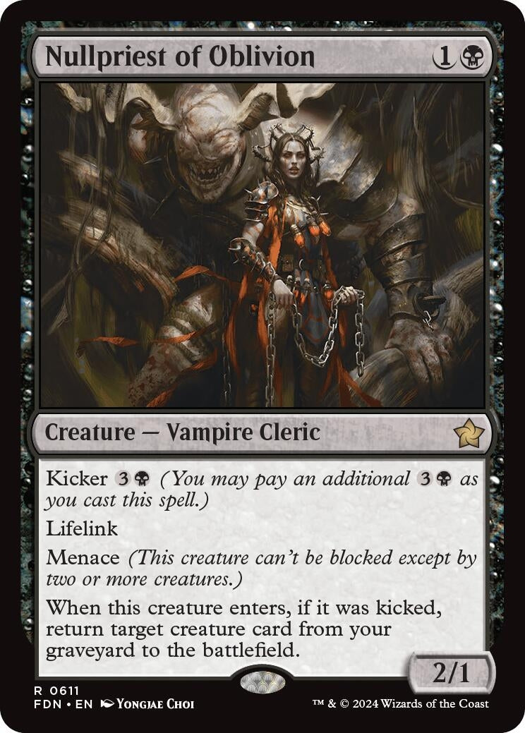 Image for Nullpriest of Oblivion (611) [Foundations] - Magic: The Gathering