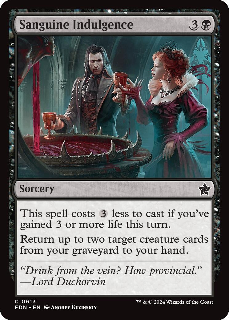 Image for Sanguine Indulgence (613) [Foundations] - Magic: The Gathering