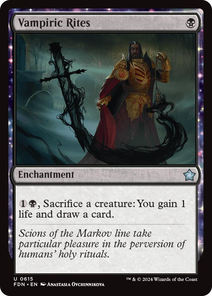 Image for Vampiric Rites (615) [Foundations] - Magic: The Gathering