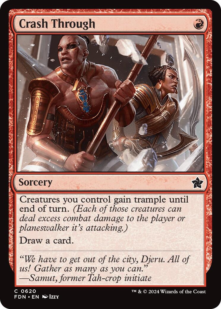 Image for Crash Through (620) [Foundations] - Magic: The Gathering