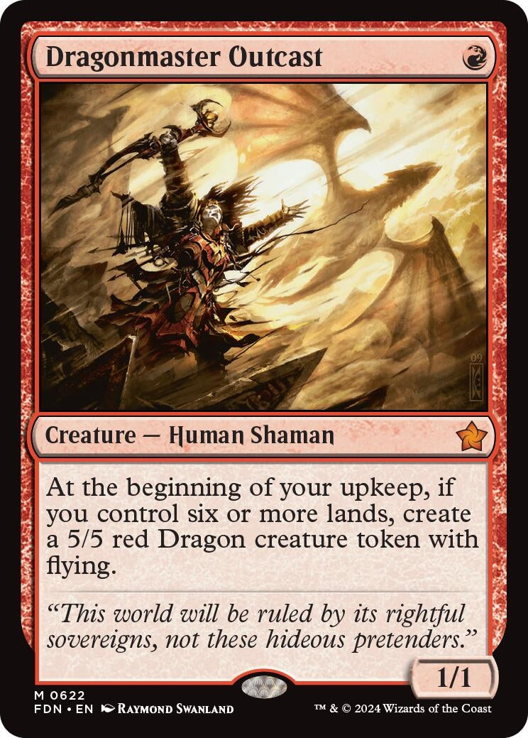 Image for Dragonmaster Outcast (622) [Foundations] - Magic: The Gathering