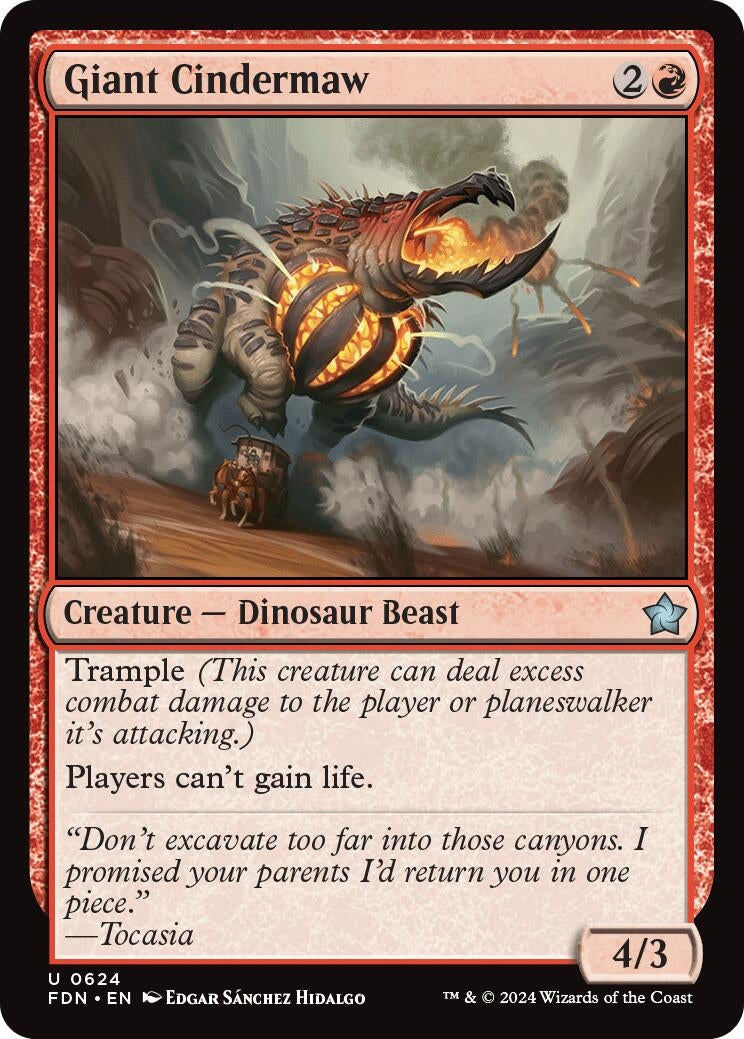 Image for Giant Cindermaw (624) [Foundations] - Magic: The Gathering