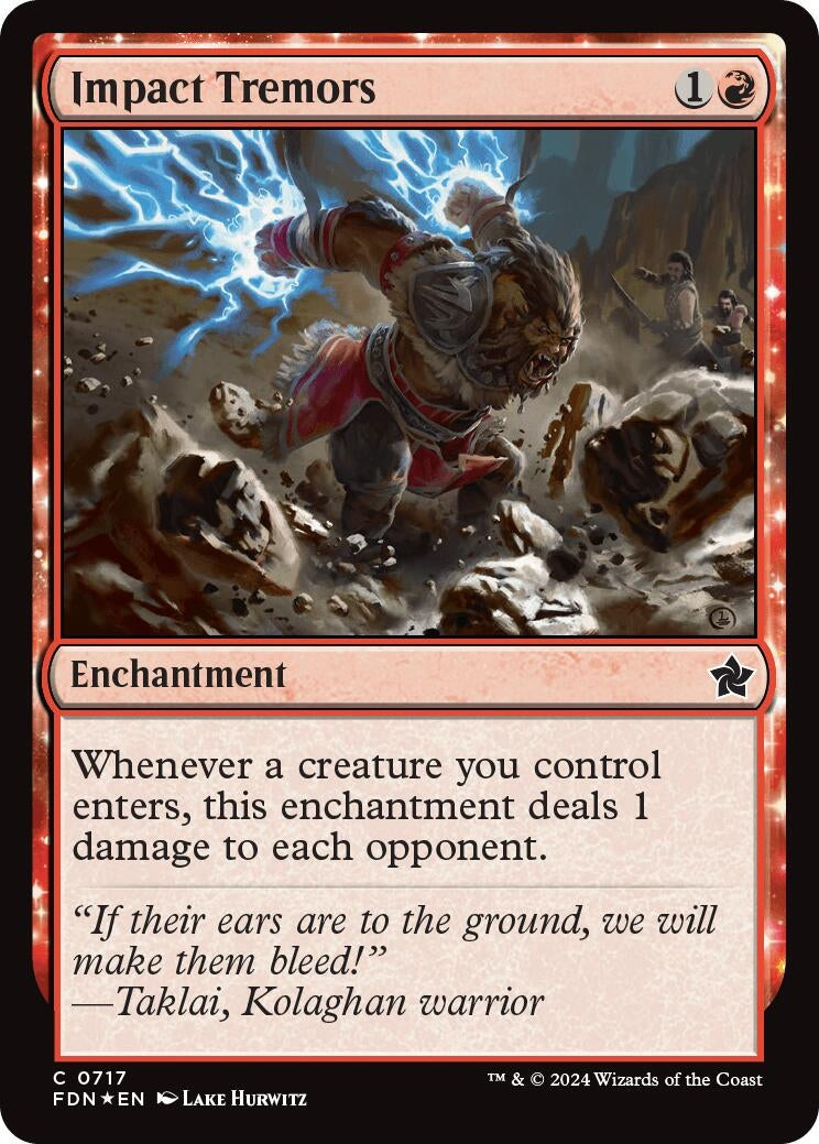 Image for Impact Tremors (717) [Foundations] - Magic: The Gathering
