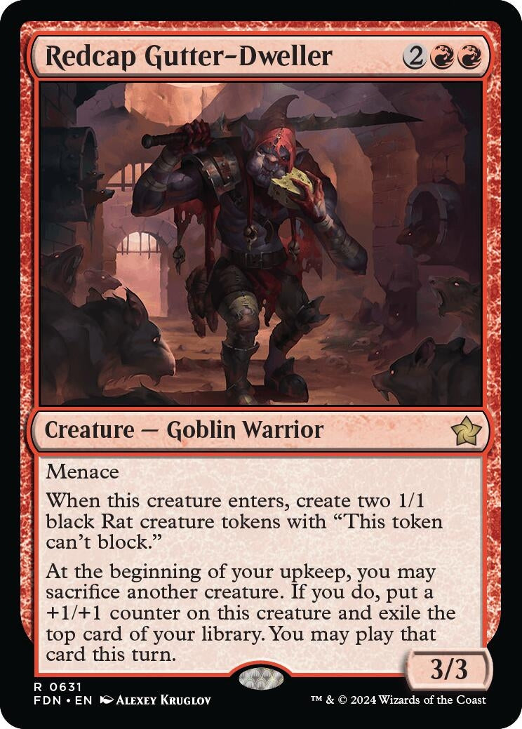 Image for Redcap Gutter-Dweller (631) [Foundations] - Magic: The Gathering