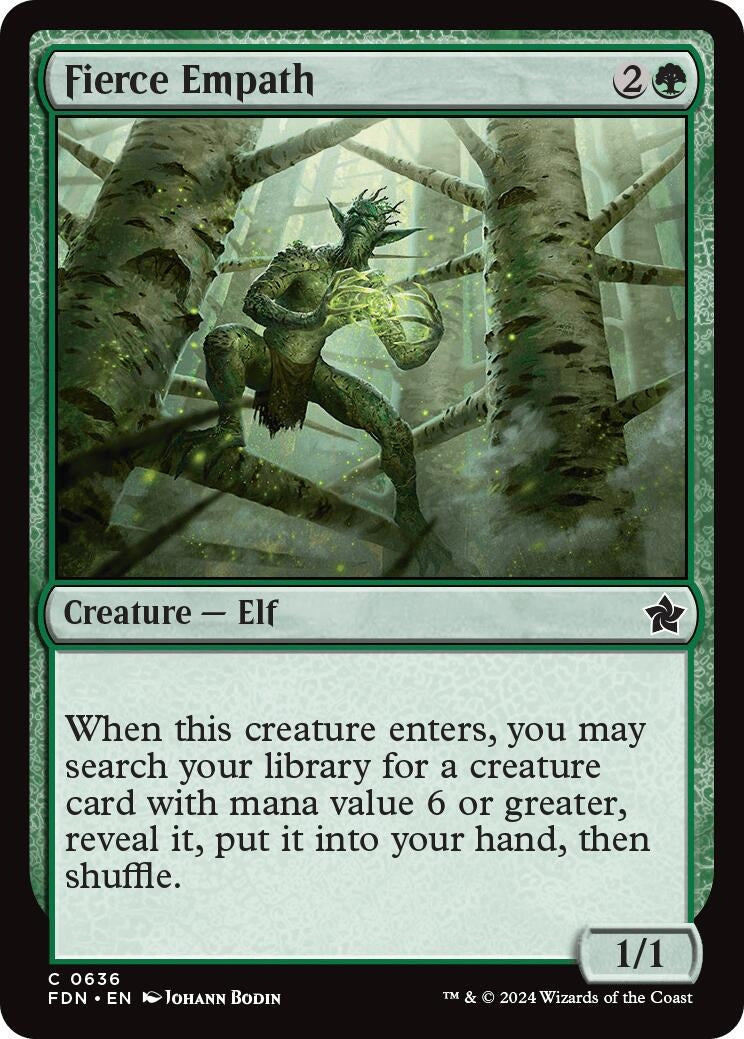 Image for Fierce Empath (636) [Foundations] - Magic: The Gathering