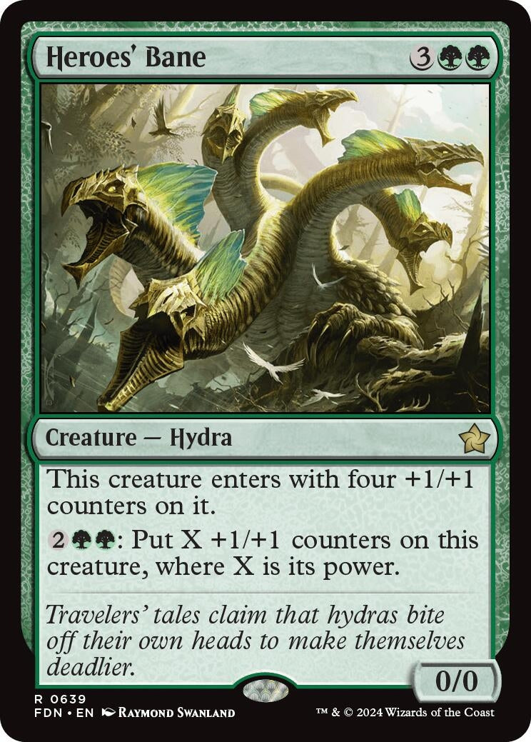 Image for Heroes' Bane (639) [Foundations] - Magic: The Gathering