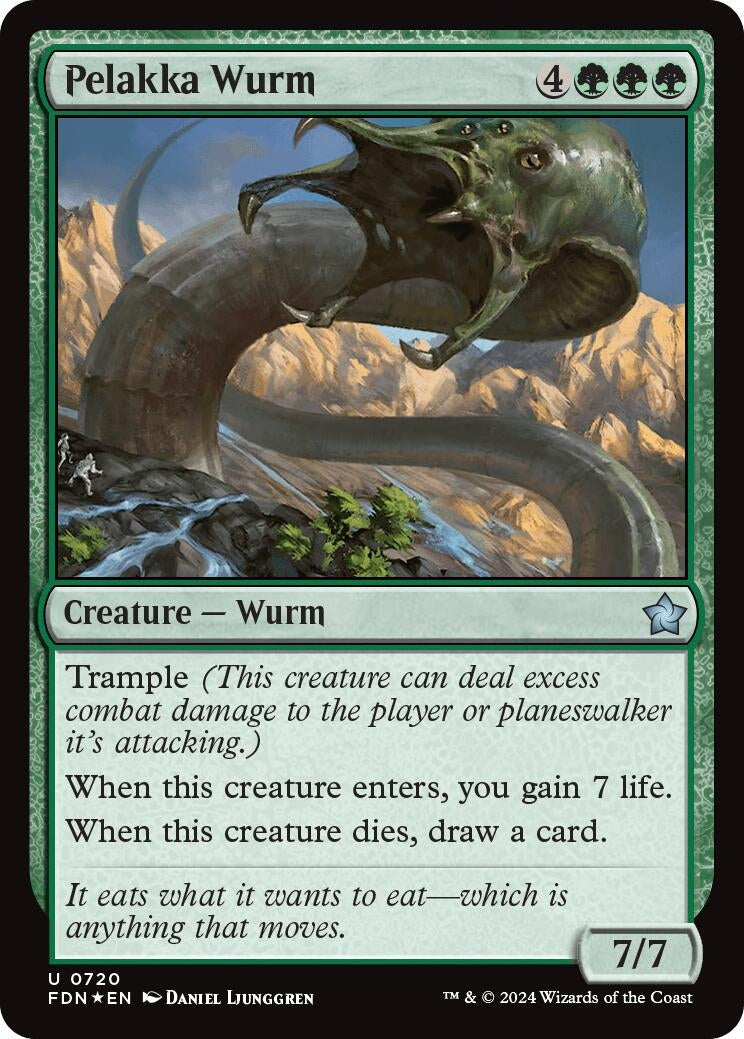 Image for Pelakka Wurm (720) [Foundations] - Magic: The Gathering