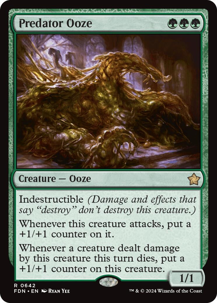 Image for Predator Ooze (642) [Foundations] - Magic: The Gathering