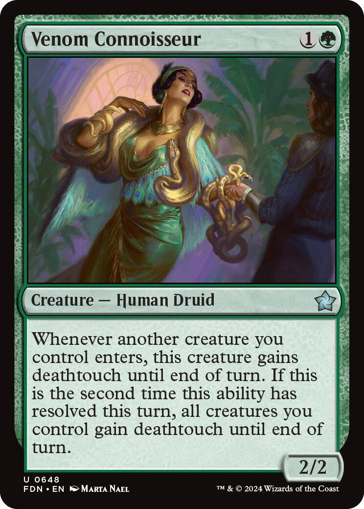 Image for Venom Connoisseur (648) [Foundations] - Magic: The Gathering