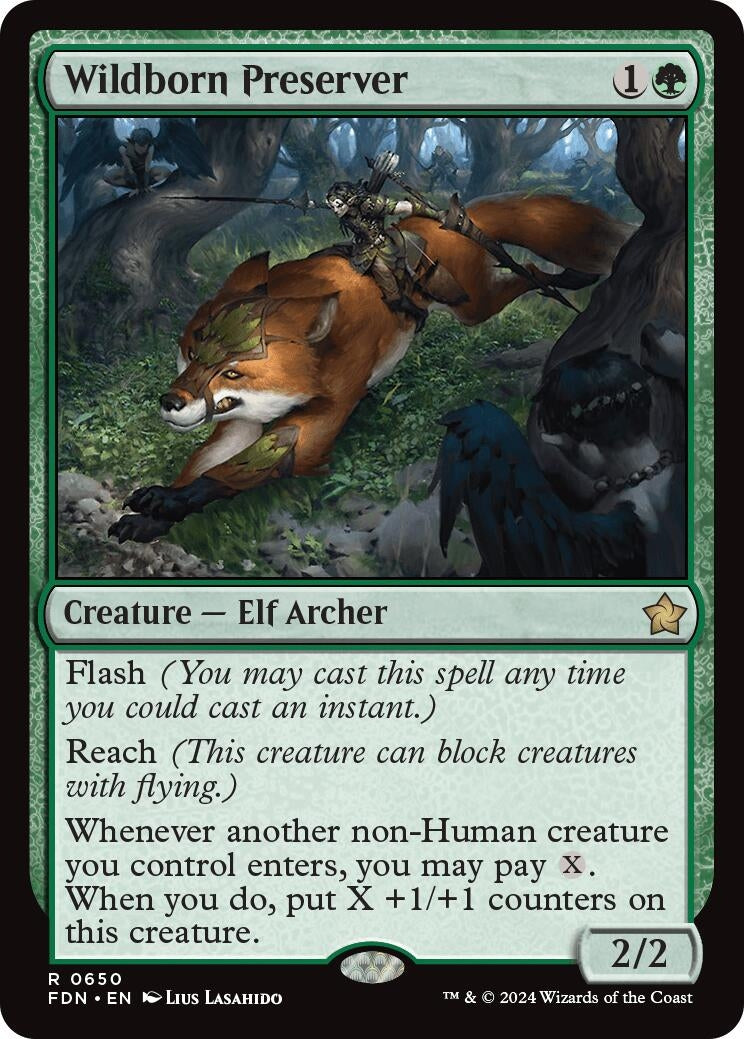Image for Wildborn Preserver (650) [Foundations] - Magic: The Gathering