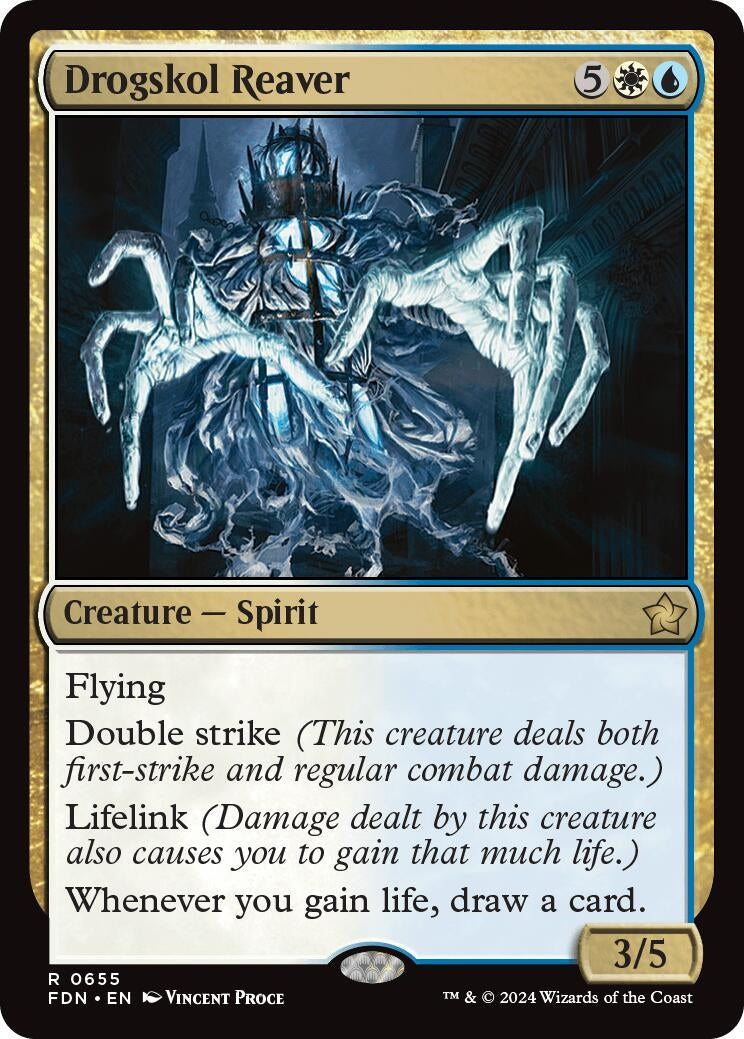 Image for Drogskol Reaver (655) [Foundations] - Magic: The Gathering