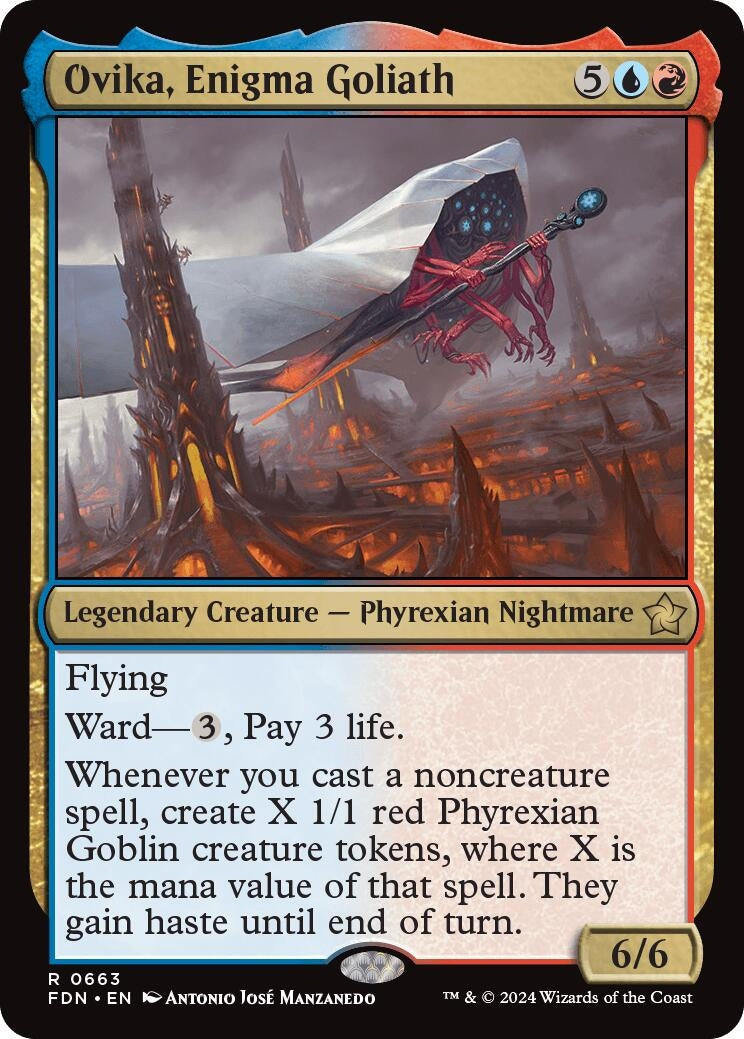 Image for Ovika, Enigma Goliath (663) [Foundations] - Magic: The Gathering