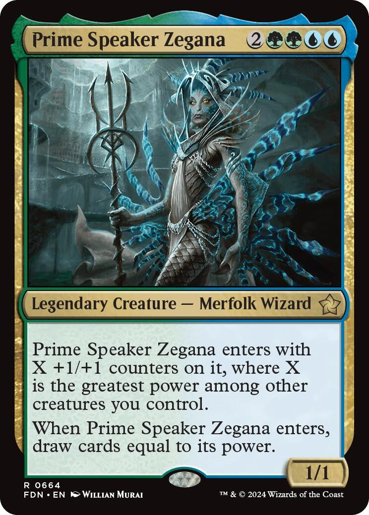 Image for Prime Speaker Zegana (664) [Foundations] - Magic: The Gathering