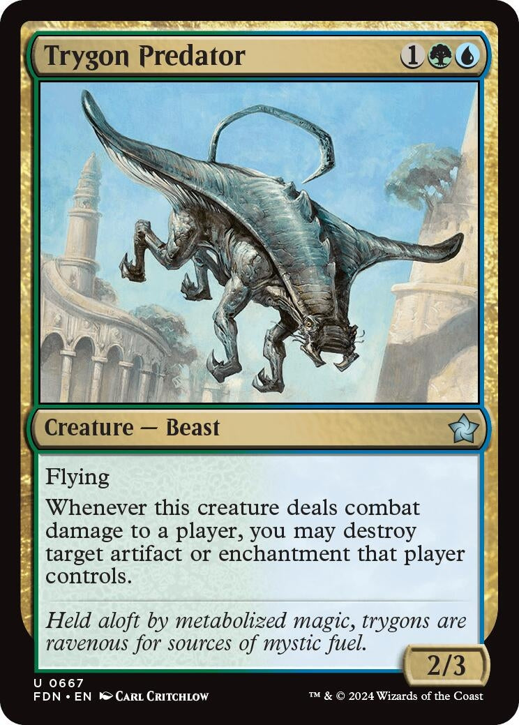 Image for Trygon Predator (667) [Foundations] - Magic: The Gathering