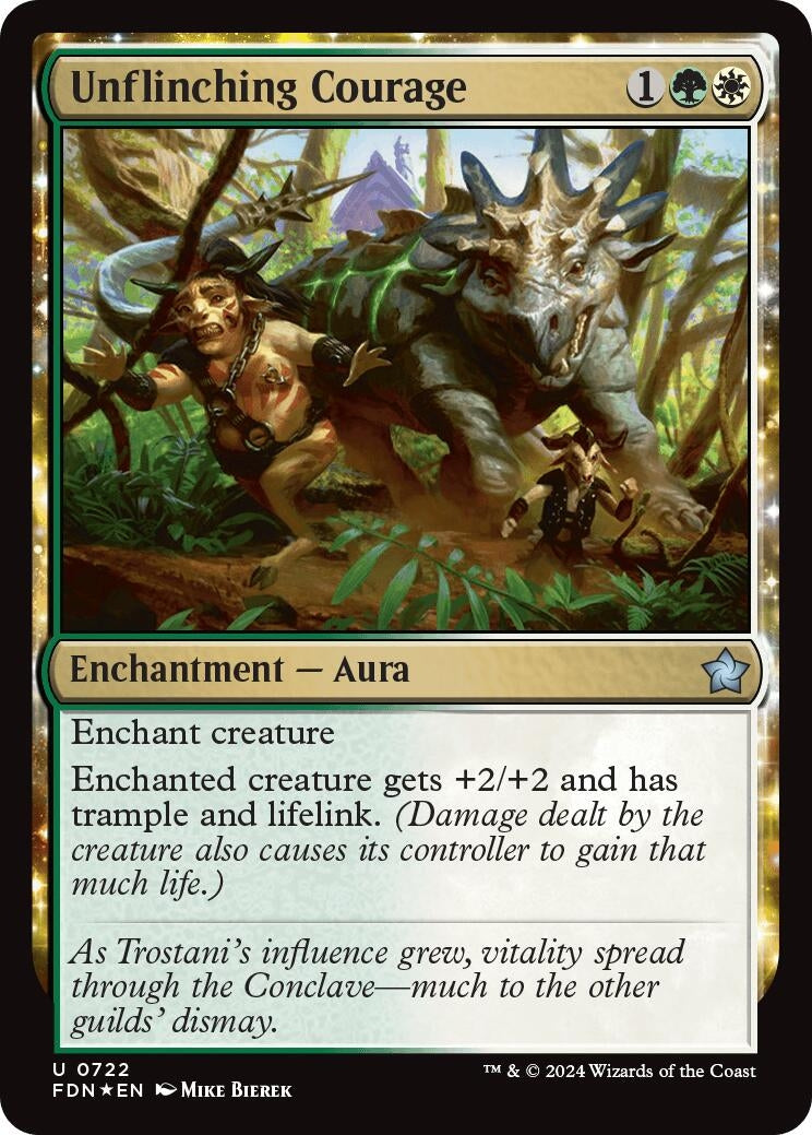 Image for Unflinching Courage (722) [Foundations] - Magic: The Gathering