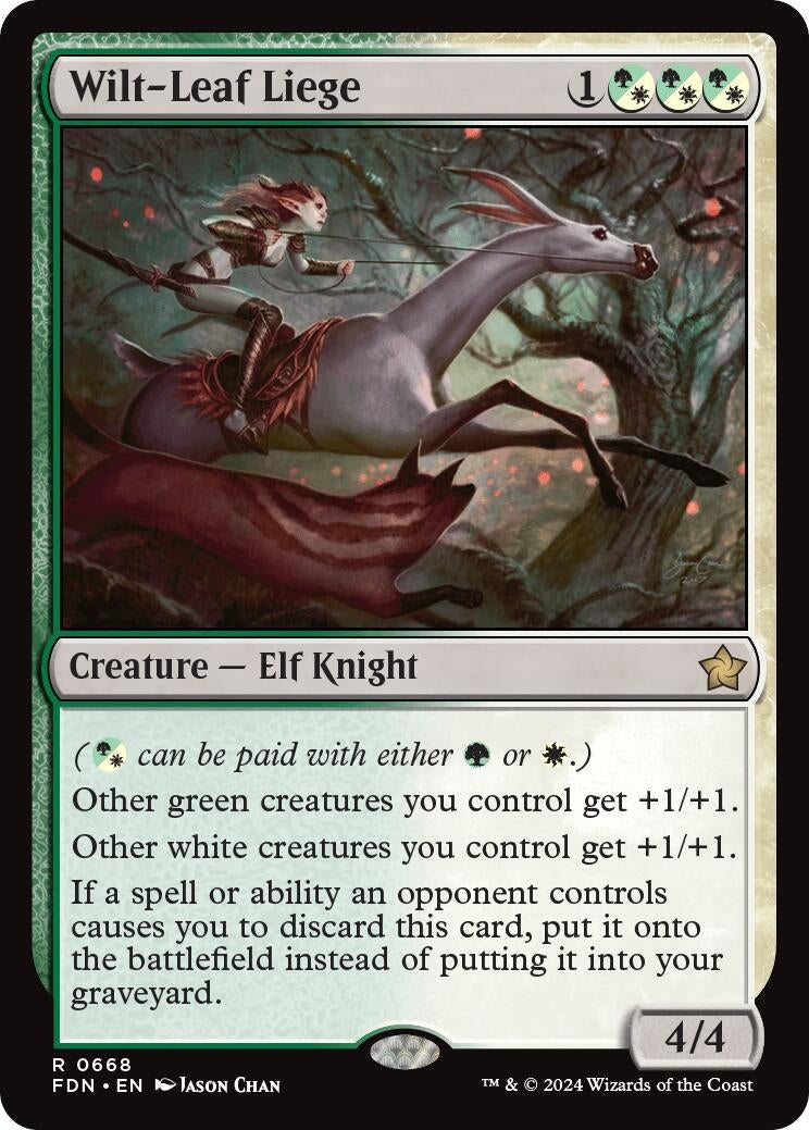 Image for Wilt-Leaf Liege (668) [Foundations] - Magic: The Gathering