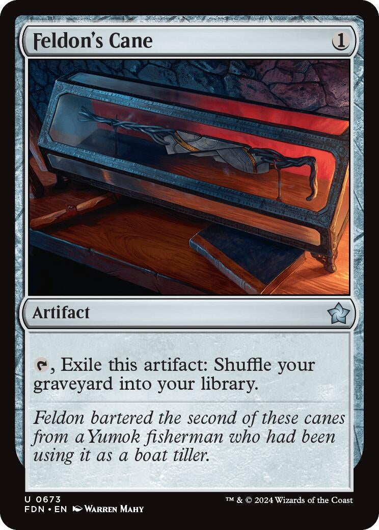 Image for Feldon's Cane (673) [Foundations] - Magic: The Gathering