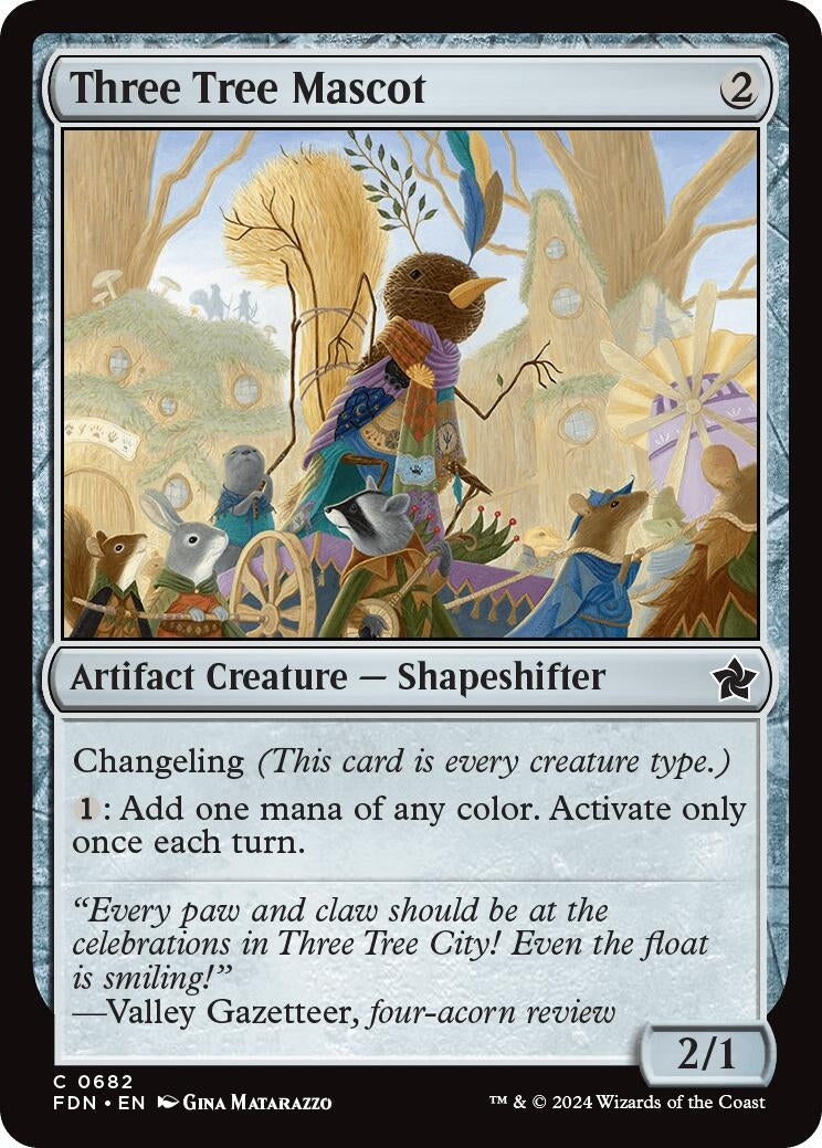 Image for Three Tree Mascot (682) [Foundations] - Magic: The Gathering
